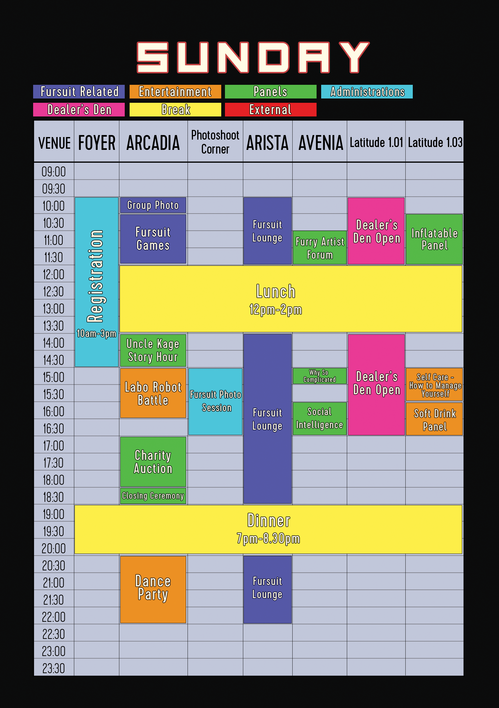 sunday schedule